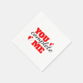 Sie vervollständigen mich - Romantisches Papier Na Serviette (Ecke)