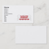 Sie verwirren mit Archäologie, die Sie mit mir Visitenkarte (Vorne/Hinten)