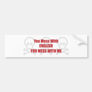 Sie verwirren mit Englisch, das Sie mit mir Autoaufkleber