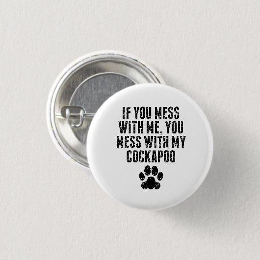 Sie verwirren mit meinem Cockapoo Button (Vorne & Hinten)