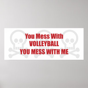 Sie verwirren mit Volleyball, den Sie mit mir Poster