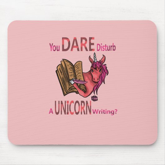 Sie wagen es, ein Einhorn zu verstören? Mousepad (Vorne)