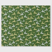 SIE WÄHLEN HINTERGRUNDFARBMELDER UND Goldhirsche Geschenkpapier (Flach)