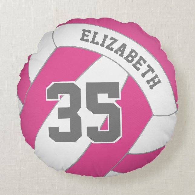 SIE wählen JEDE Farbe Mädchen benutzerdefinierte V Rundes Kissen (Vorderseite)