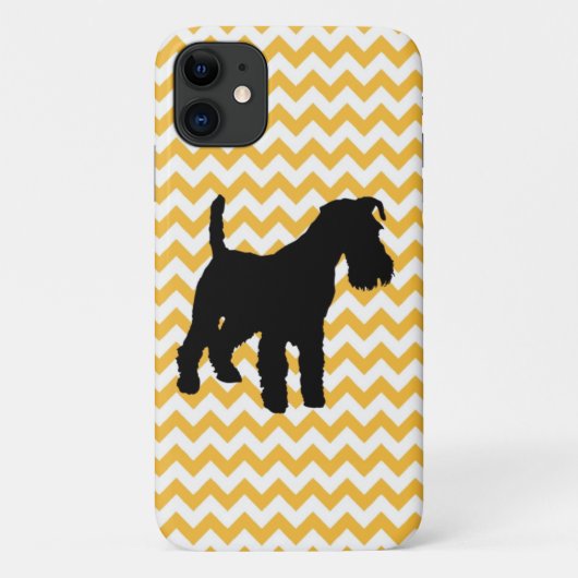 Sie wählen Orange oder Blau Zickzack mit Schnauzer Case-Mate iPhone Hülle (Rückseite)