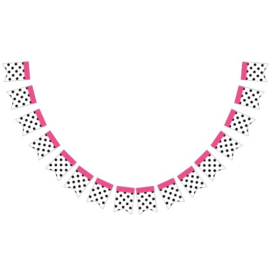 Sie wählen schwarze Tupfen des Hintergrundes u. Wimpelkette (Alle)