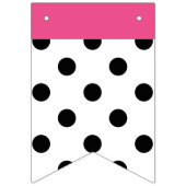 Sie wählen schwarze Tupfen des Hintergrundes u. Wimpelkette (Dritte Fahne)