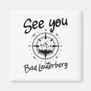 Sie wandern Bad Lauterberg Deutschland Urlaubsskif Magnet