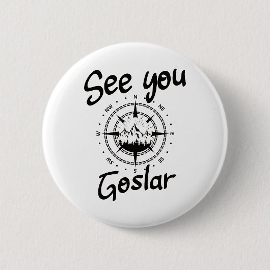 Sie wandern Goslar Deutschland Urlaub Ski Comp Button (Vorderseite)
