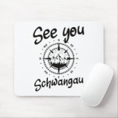 Sie wandern Schwangau Deutschland Urlaub Ski Comp Mousepad (Mit Mouse)