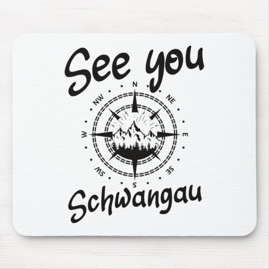 Sie wandern Schwangau Deutschland Urlaub Ski Comp Mousepad (Vorne)