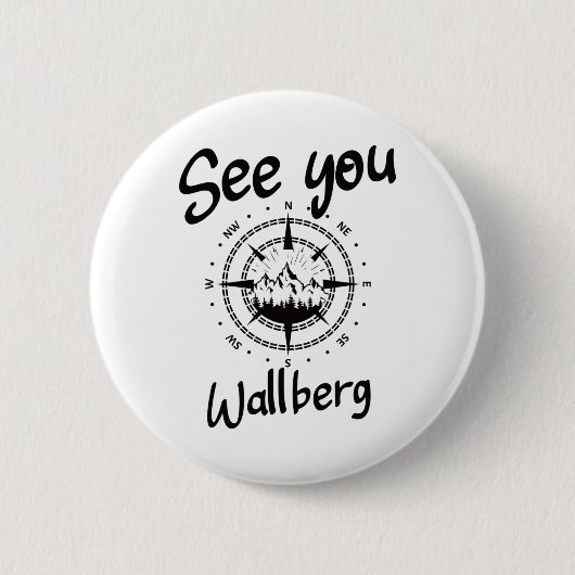 Sie wandern Wallberg Deutschland Urlaub Ski Comp Button (Vorderseite)