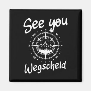 Sie wandern Wegscheid Deutschland Urlaub Ski Comp Magnet