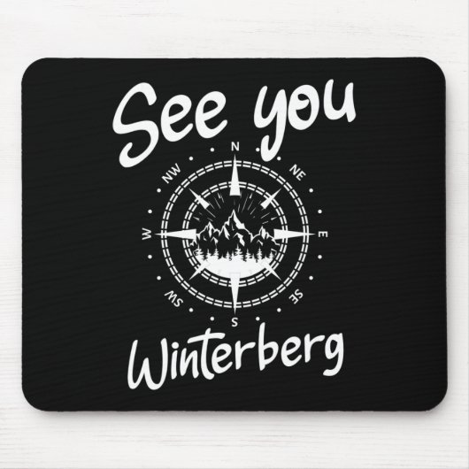 Sie wandern Winterberg Deutschland Urlaub Ski Com Mousepad (Vorne)
