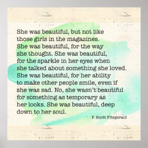 Sie war ein schönes altes Dokument Poster