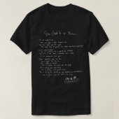 Sie war früher meine - Sara Bareilles - handschrif T-Shirt (Design vorne)