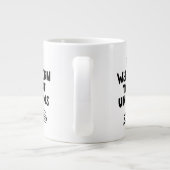 Sie war Geboren, Unicorns zu fahren Jumbo-Tasse (Rückseite)