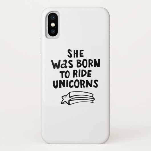 Sie war geboren, Unicorns zu reiten Case-Mate iPhone Hülle (Rückseite)