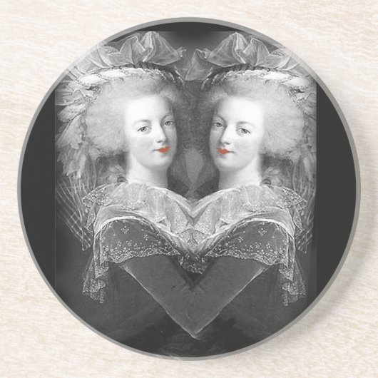 Sie war ihr einziger Trost Sandstein Untersetzer (Vorne)