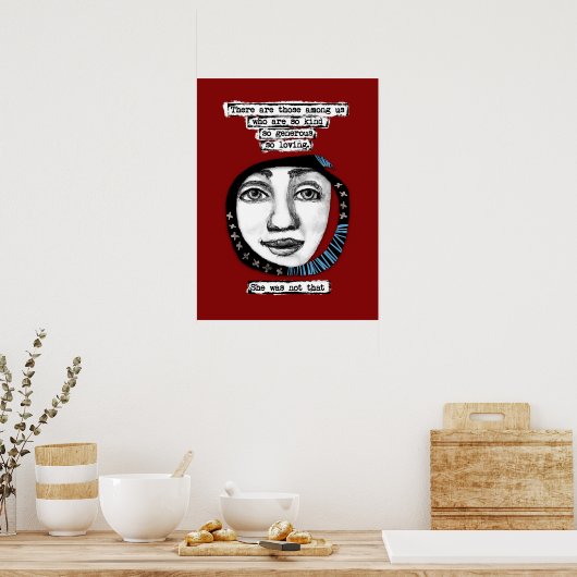 Sie war nicht die Poster-Wall-Kunst Poster (Küche)