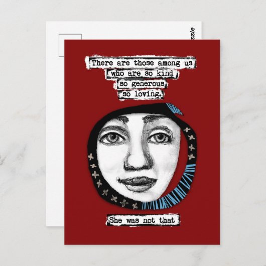 Sie war nicht so eine Postkarte (Vorne/Hinten)