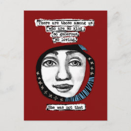 Sie war nicht so eine Postkarte