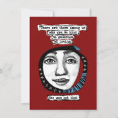 Sie war nicht so Grußkarten Karte (Vorderseite)