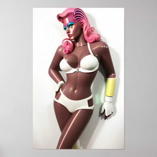 Sie war plastisch wie meine Gefühle Ken Gage Art Poster (Vorne)