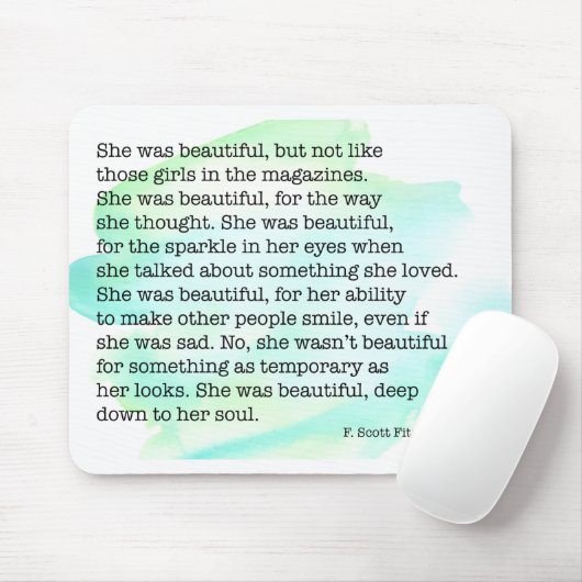 Sie war schön mousepad (Mit Mouse)