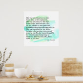 Sie war schön poster (Küche)