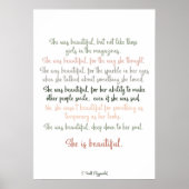 Sie war schön von F. Scott Fitzgerald Poster (Vorne)