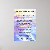 Sie waren die Wartezeit Stretched- Canvas Print/ Leinwanddruck (Vorderseite)