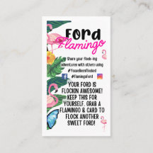 Sie waren Flamingo’d Truck Cards Tags