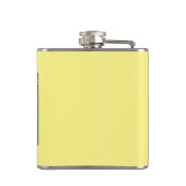 Sie waren ganz gelbe Vinyl umhüllte Flasche Flachmann (Rückseite)