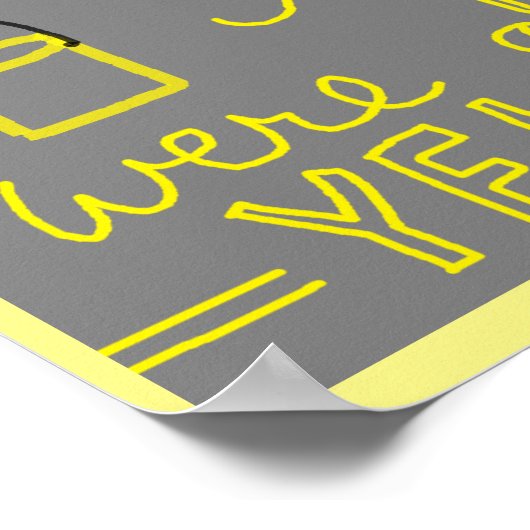 Sie waren ganz gelbes Poster (Ecke)