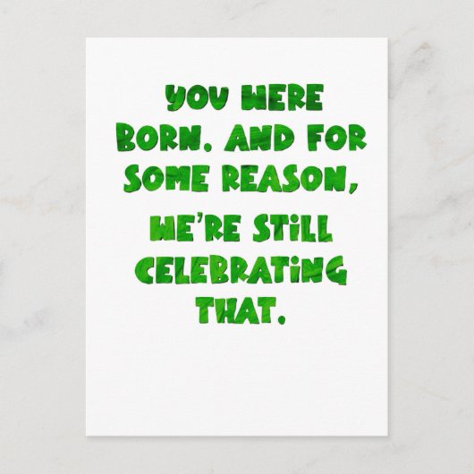 Sie waren geboren, Postkarte (Vorderseite)