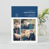 Sie waren gerahmten Abschluss Einladung (Stehend Vorderseite)