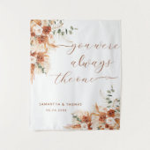 Sie waren immer das "One Wedding Backdrop Banner" Wandteppich (Vorderseite)