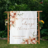 Sie waren immer das "One Wedding Backdrop Banner" Wandteppich