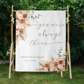 Sie waren immer das "One Wedding Backdrop Banner" Wandteppich