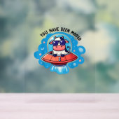 Sie waren moo'ed Mooed Kuh Moo-Ed Space Funny Acrylschild (Neutral)