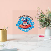 Sie waren moo'ed Mooed Kuh Moo-Ed Space Funny Acrylschild (Hochzeit)