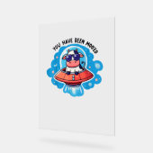 Sie waren moo'ed Mooed Kuh Moo-Ed Space Funny Acrylschild (Winkel)