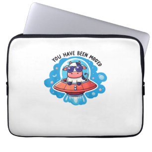 Sie waren moo'ed Mooed Kuh Moo-Ed Space Funny Laptopschutzhülle