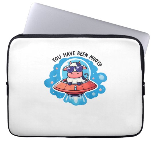 Sie waren moo'ed Mooed Kuh Moo-Ed Space Funny Laptopschutzhülle (Vorderseite)