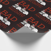 Sie waren Naughty 2020 Quarantäne Weihnachten Geschenkpapier (Ecke)