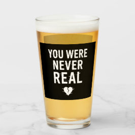 Sie waren nie echt - geflochtenes Herz-Design Glas