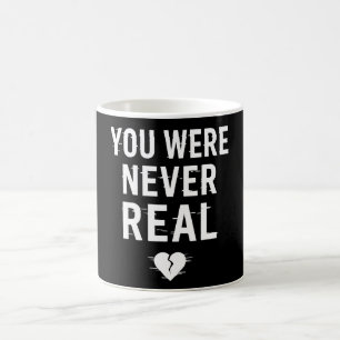 Sie waren nie echt - geflochtenes Herz-Design Kaffeetasse