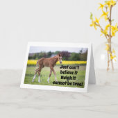 SIE WAREN NUR 15 GESTERN, SAGT DIE HORSE CARD KARTE (Gelbe Blume)