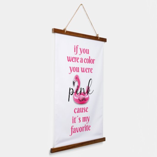 Sie waren pink. wandteppich mit holzrahmen (Gewinkelt)